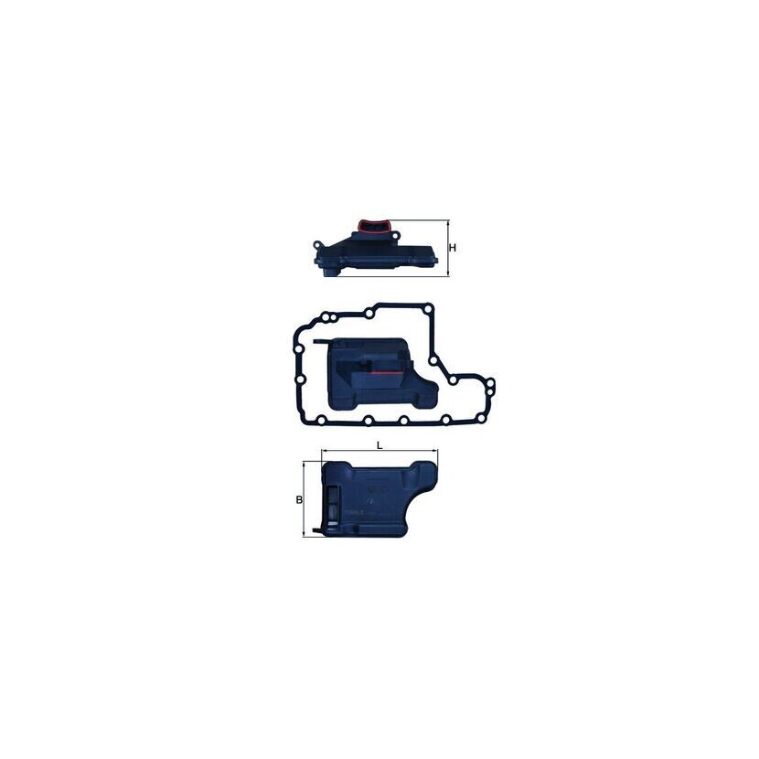 KNECHT Hydraulikfilter, Automatikgetriebe HX 157D - HX157D für 090444592