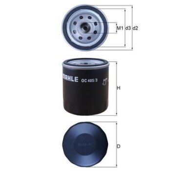 KNECHT Ölfilter OC 405/3 - OC405/3 für 55352643