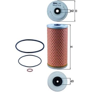 KNECHT Ölfilter OX 92D - OX92D für 0011849025