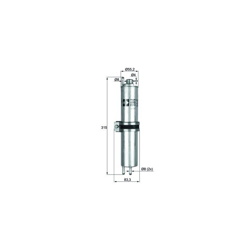 KNECHT Kraftstofffilter KLH 12 - KLH12 für 13327503413