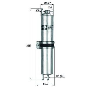 KNECHT Kraftstofffilter KLH 12 - KLH12 für 13327503413