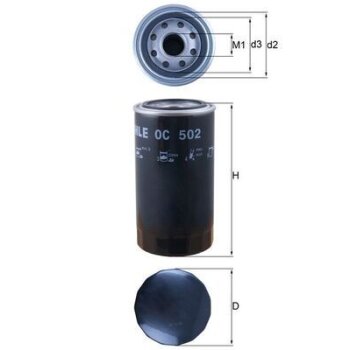 KNECHT Ölfilter OC 502 - OC502 für 2R0115403