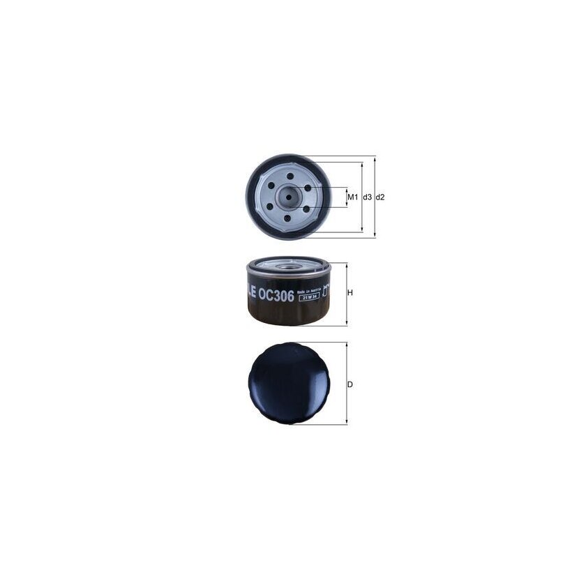 KNECHT Ölfilter OC 306 - OC306 für 11427673541