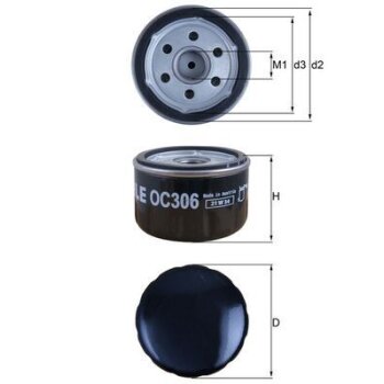 KNECHT Ölfilter OC 306 - OC306 für 11427673541