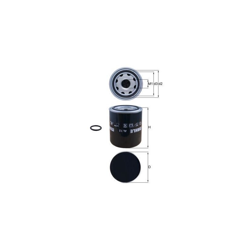 KNECHT Lufttrocknerpatrone, Druckluftanlage AL 12 - AL12 für 2TB607439