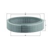 KNECHT Luftfilter LX 317 - LX317 für 1444K2