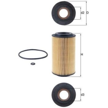 KNECHT Ölfilter OX 153D1 - OX153D1 für 09117321