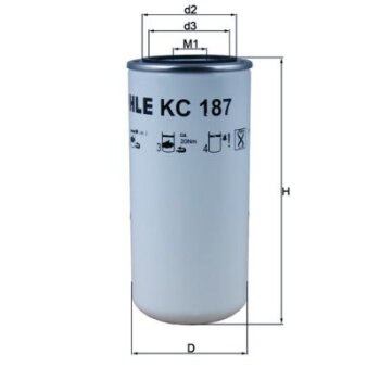 KNECHT Kraftstofffilter KC 187 - KC187 für 1907460
