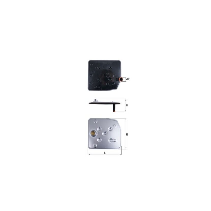 KNECHT Hydraulikfilter, Automatikgetriebe HX 263 - HX263 für BL3P7G186AD