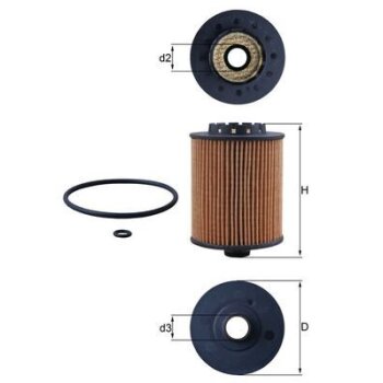 KNECHT Ölfilter OX 1075D - OX1075D für 31321084