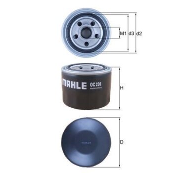 KNECHT Ölfilter OC 230 - OC230 für 5006227