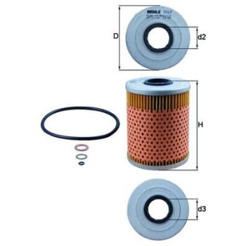 KNECHT Ölfilter OX 68D - OX68D für 11421130389