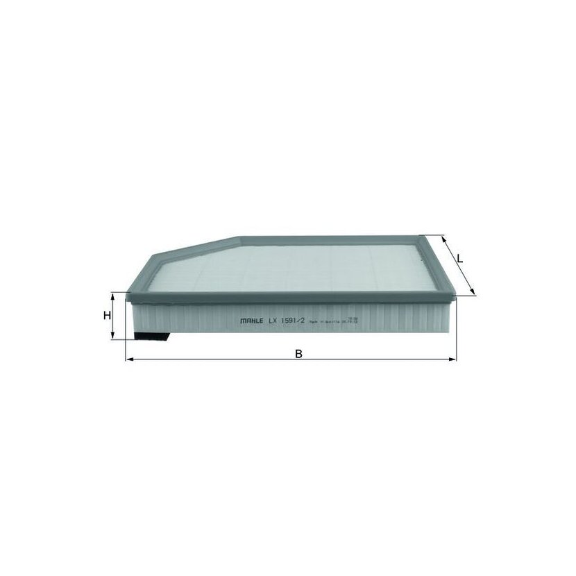 KNECHT Luftfilter LX 1591/2 - LX1591/2 für 30723179