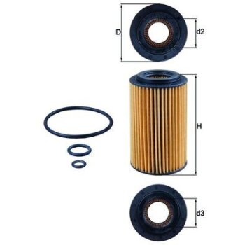 KNECHT Ölfilter OX 153/7D1 - OX153/7D1 für...