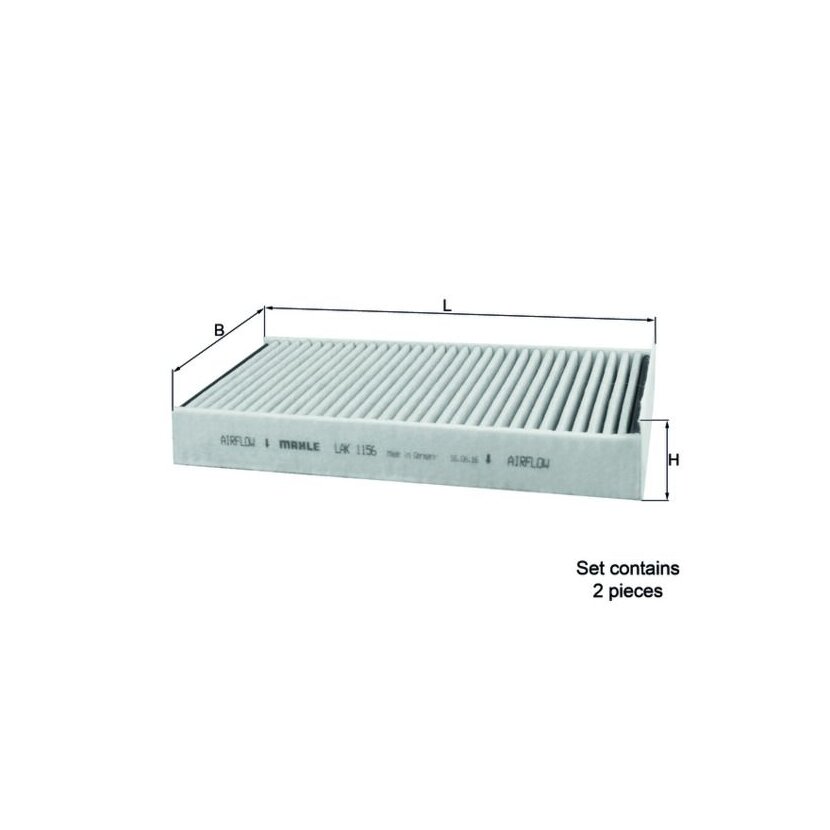 KNECHT Filter, Innenraumluft LAK 1156/S - LAK1156/S für 64116823725