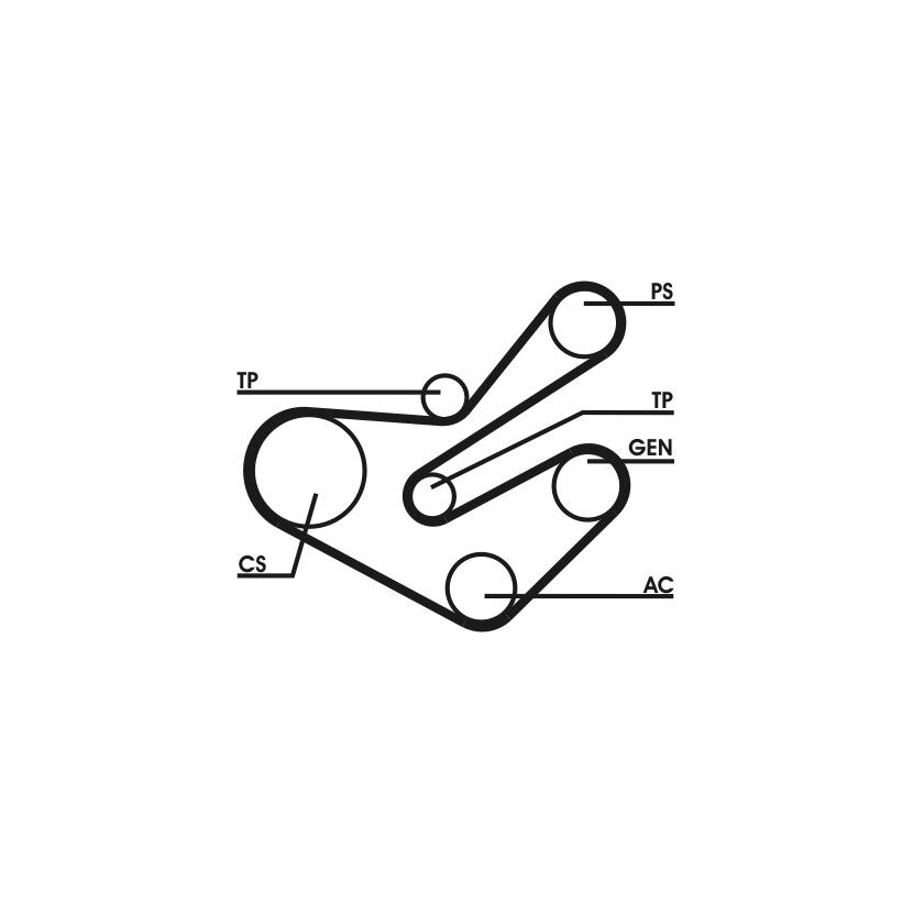CONTINENTAL CTAM Keilrippenriemensatz 6PK1740D1 für 0515L8