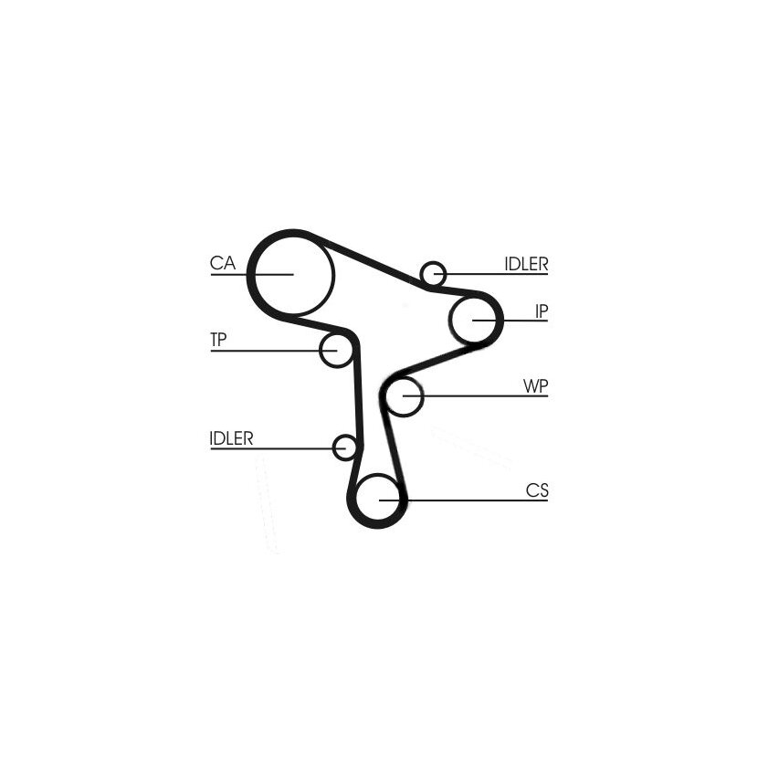CONTINENTAL CTAM Zahnriemensatz CT1168K4 für 04L198119J