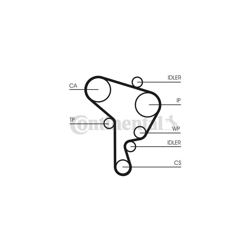 CONTINENTAL CTAM Zahnriemensatz CT946K1 für 038198119F