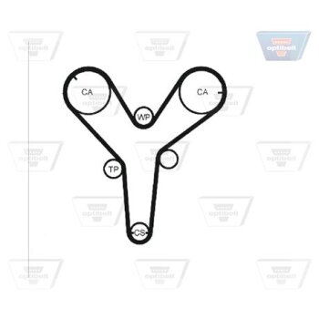 OPTIBELT Zahnriemen ZRK 1235 - ZRK1235 für 8970163260