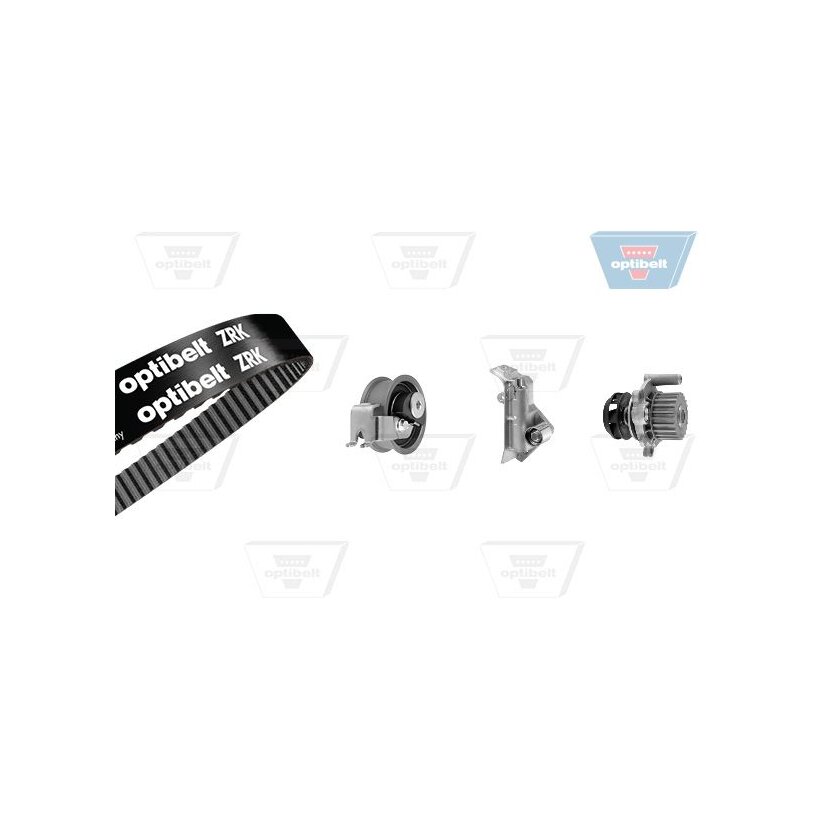 OPTIBELT Wasserpumpe + Zahnriemensatz KT 1296W1 - KT1296W1