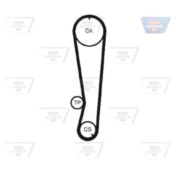 OPTIBELT Zahnriemen ZRK 1159 - ZRK1159 für 1356887103