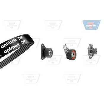 OPTIBELT Wasserpumpe + Zahnriemensatz KT 1497W1 - KT1497W1