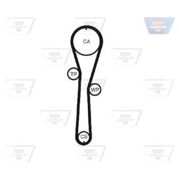 OPTIBELT Zahnriemen ZRK 1427 - ZRK1427 für 8200106085