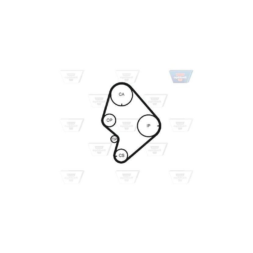 OPTIBELT Zahnriemen ZRK 1134 - ZRK1134 für 1356854070