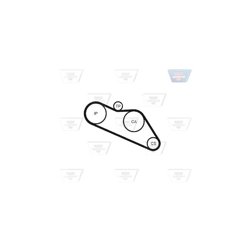 OPTIBELT Zahnriemen ZRK 1269 - ZRK1269 für 94029834