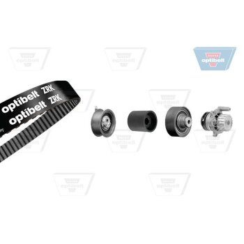 OPTIBELT Wasserpumpe + Zahnriemensatz KT 1341W1 - KT1341W1