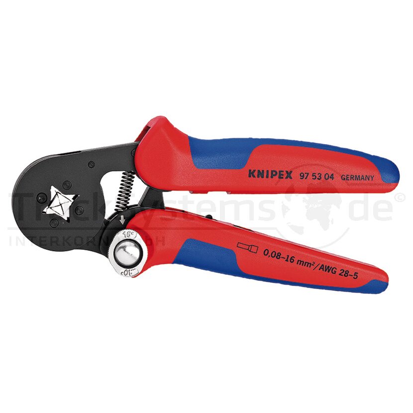 KNIPEX Crimp-Zange selbsteinstellend, für Aderendhülsen - 97 53 04 - 975304