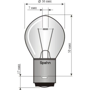 SPAHN GLÜHLAMPEN Glühlampe, Arbeitsscheinwerfer...