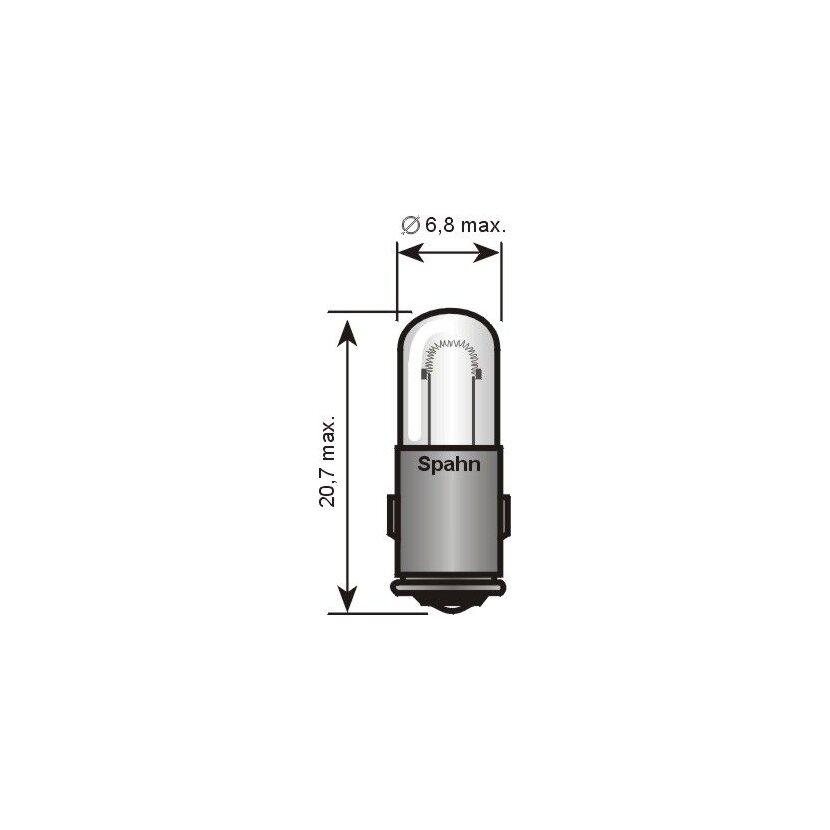 SPAHN GLÜHLAMPEN Glühlampe, Innenraumleuchte 6501