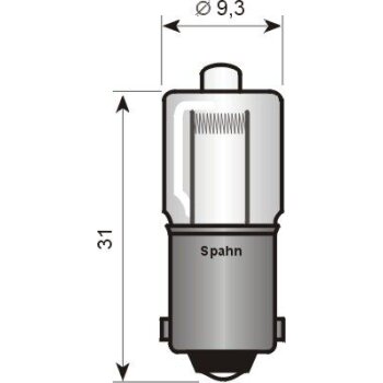 SPAHN GLÜHLAMPEN Glühlampe, Innenraumleuchte...