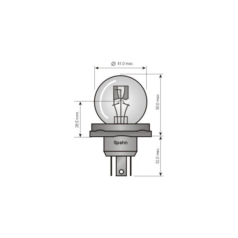 SPAHN GLÜHLAMPEN Glühlampe, Fernscheinwerfer 55152 für 01121371
