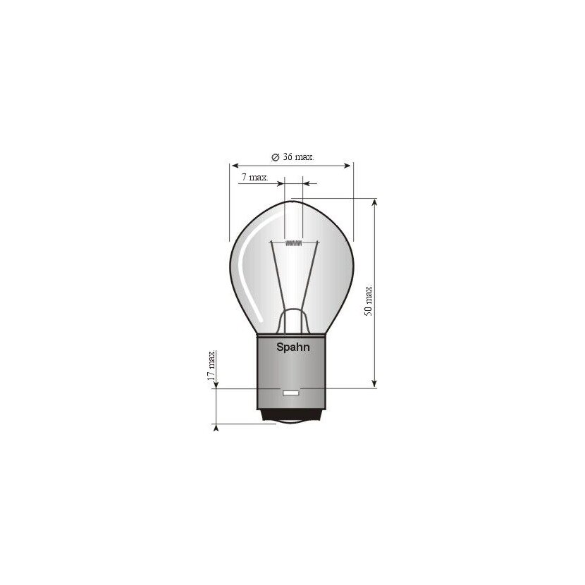 SPAHN GLÜHLAMPEN Glühlampe, Arbeitsscheinwerfer 2150