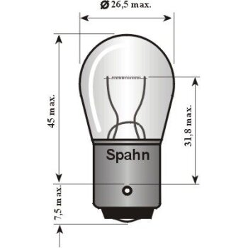 SPAHN GLÜHLAMPEN Glühlampe, Blinkleuchte 730204
