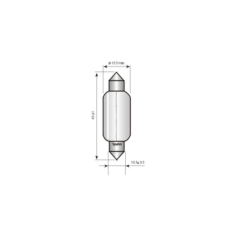 SPAHN GLÜHLAMPEN Glühlampe, Blinkleuchte 8241 für N 017 728 2
