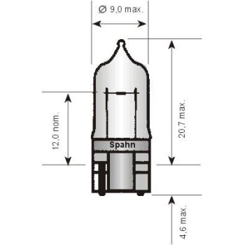 SPAHN GLÜHLAMPEN Glühlampe, Schlussleuchte 783324