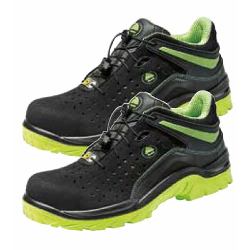 BATA INDUSTRIALS Sicherheitshalbschuhe LEMON FRESH ACT148 - Gr. 43 W 10 ACT148 S1 43 FlexGuard schwarz/grün - Gr.43W10ACT148S143FlexGuardschwarz/grün