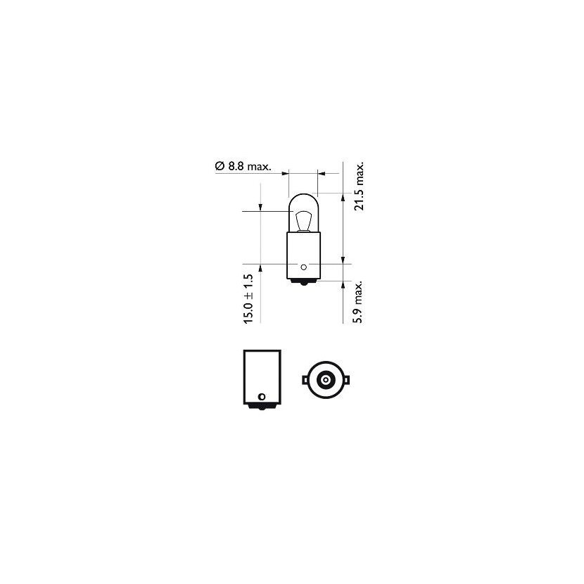 PHILIPS Glühlampe, Blinkleuchte 12929B2 für 8D0 947 111 A