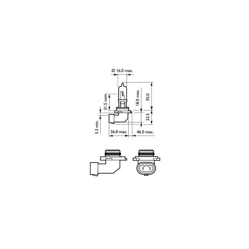 PHILIPS Glühlampe, Fernscheinwerfer 9005PRB1 für 1119311-1