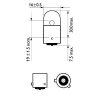 PHILIPS Glühlampe, Blinkleuchte 12093NACP für YY04500207105