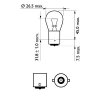 PHILIPS Glühlampe, Blinkleuchte 12498VPB2 für 0233354-0