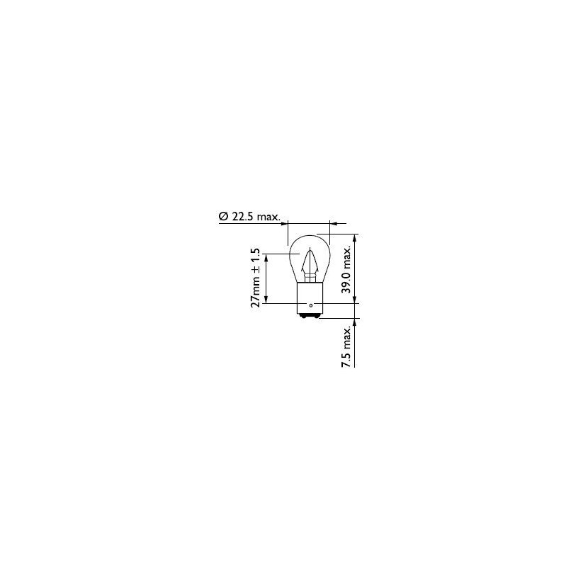 PHILIPS Glühlampe 12401CP