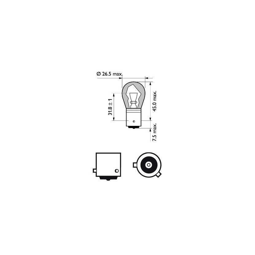 PHILIPS Glühlampe, Blinkleuchte 12496SVB2 für 300.6119