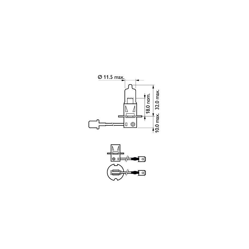 PHILIPS Glühlampe, Fernscheinwerfer 12336PRC1 für 0237701-8