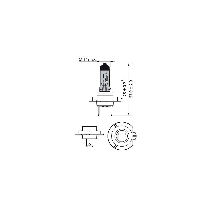 PHILIPS Glühlampe, Fernscheinwerfer 12972CVUBW für 0233304-5
