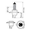 PHILIPS Glühlampe, Fernscheinwerfer 12342CVUBW für 18-3410749
