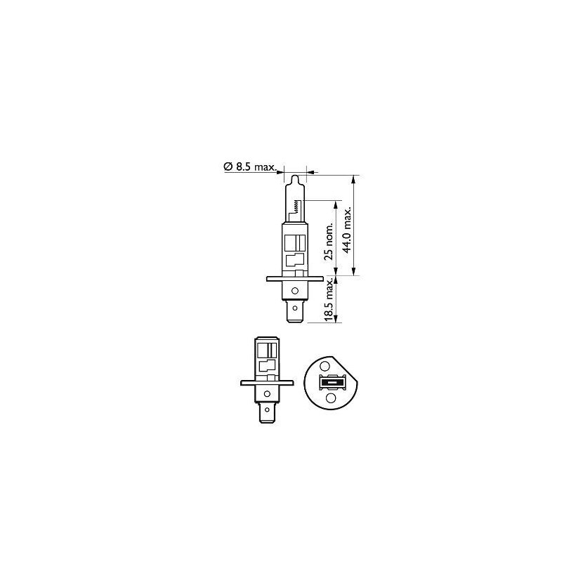 PHILIPS Glühlampe, Fernscheinwerfer 12258VPB1 für 0230106-7